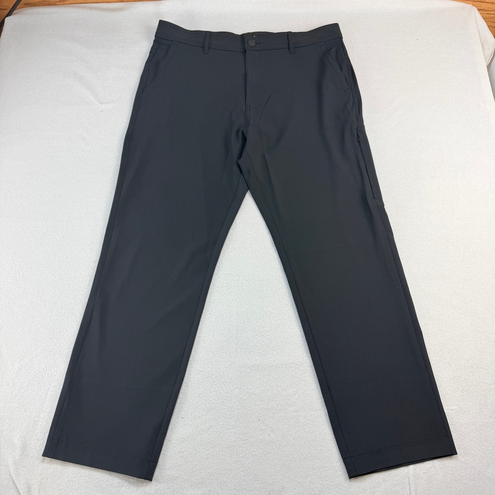 Hurley Mens Performance Chino Pants Black Straight Leg Utility HMS25-17552 34x30